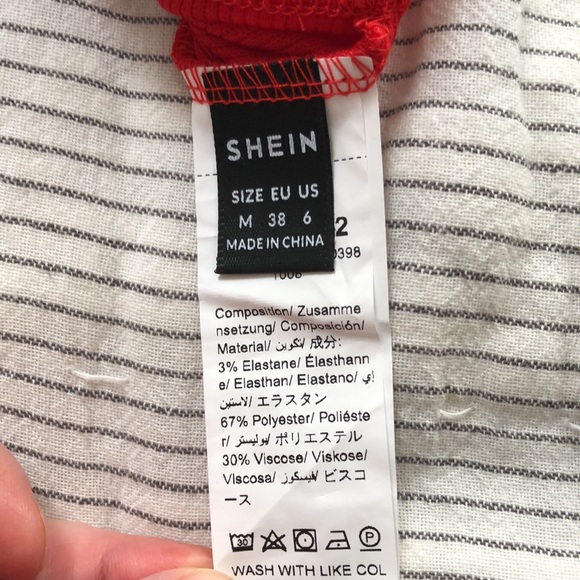 Shein Red Crop Tank Top - Picture 3 of 3